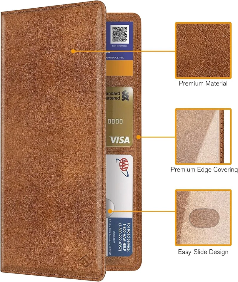 Guantera organizadora de documentos de coche titular de seguro de registro de coche Foto 3 de 4