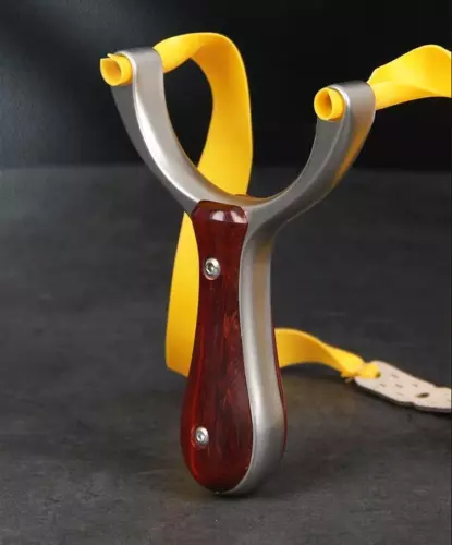 Hunting Slingbow Stuck Ball Slingshot Flat Rubber Band Catapult Archery Shooting - Picture 2 of 14