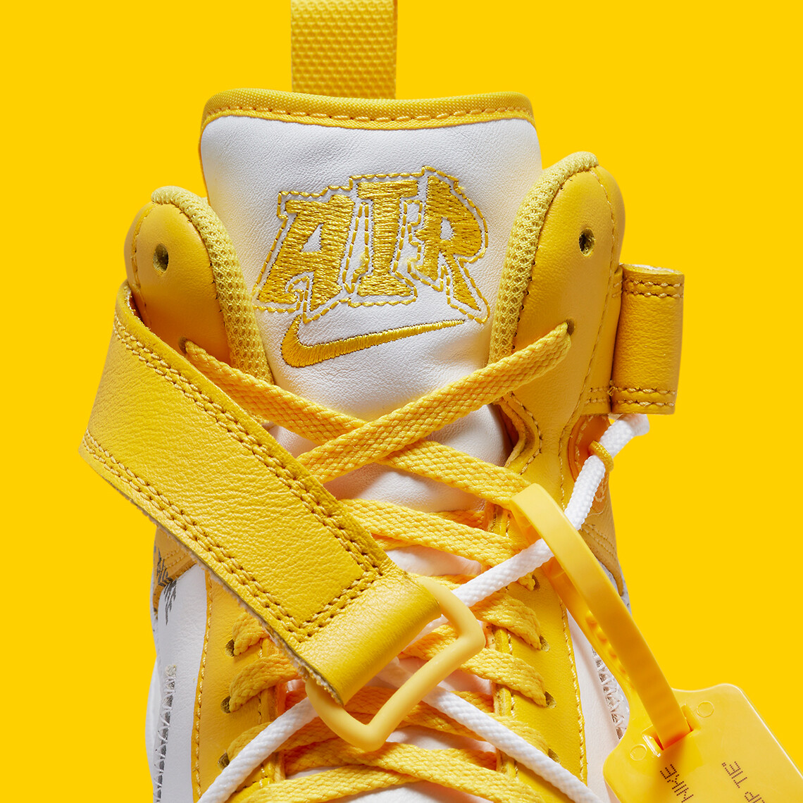 ★NIKE x Off-White★送関込★Air Force 1 Mid SP Varsity Maize Size 10 - Nike Off-White x Air Force 1 SP Leather Mid