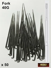 M00814x50 MOREZMORE Bulk 50 Felting Needles 40G FINE FORK for Rooting Dry Felt