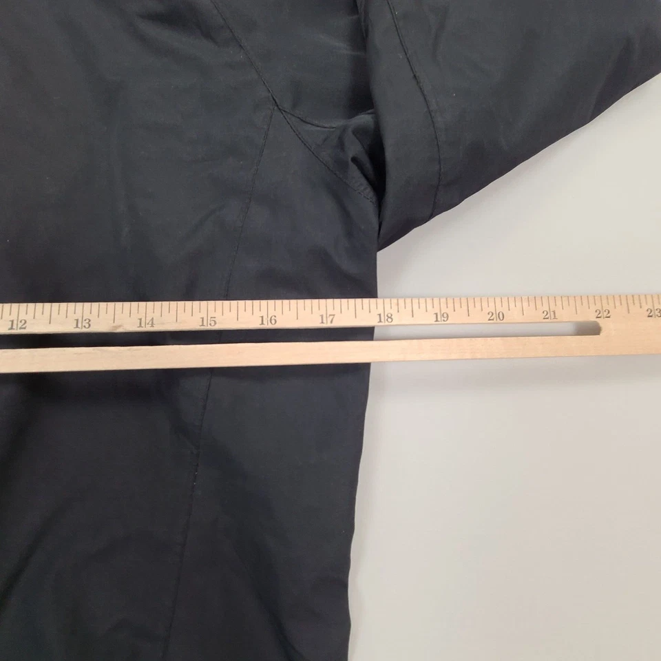 Chaqueta cortavientos Port Authority para mujer pequeña negra con capucha aire libre damas Foto 4 de 4