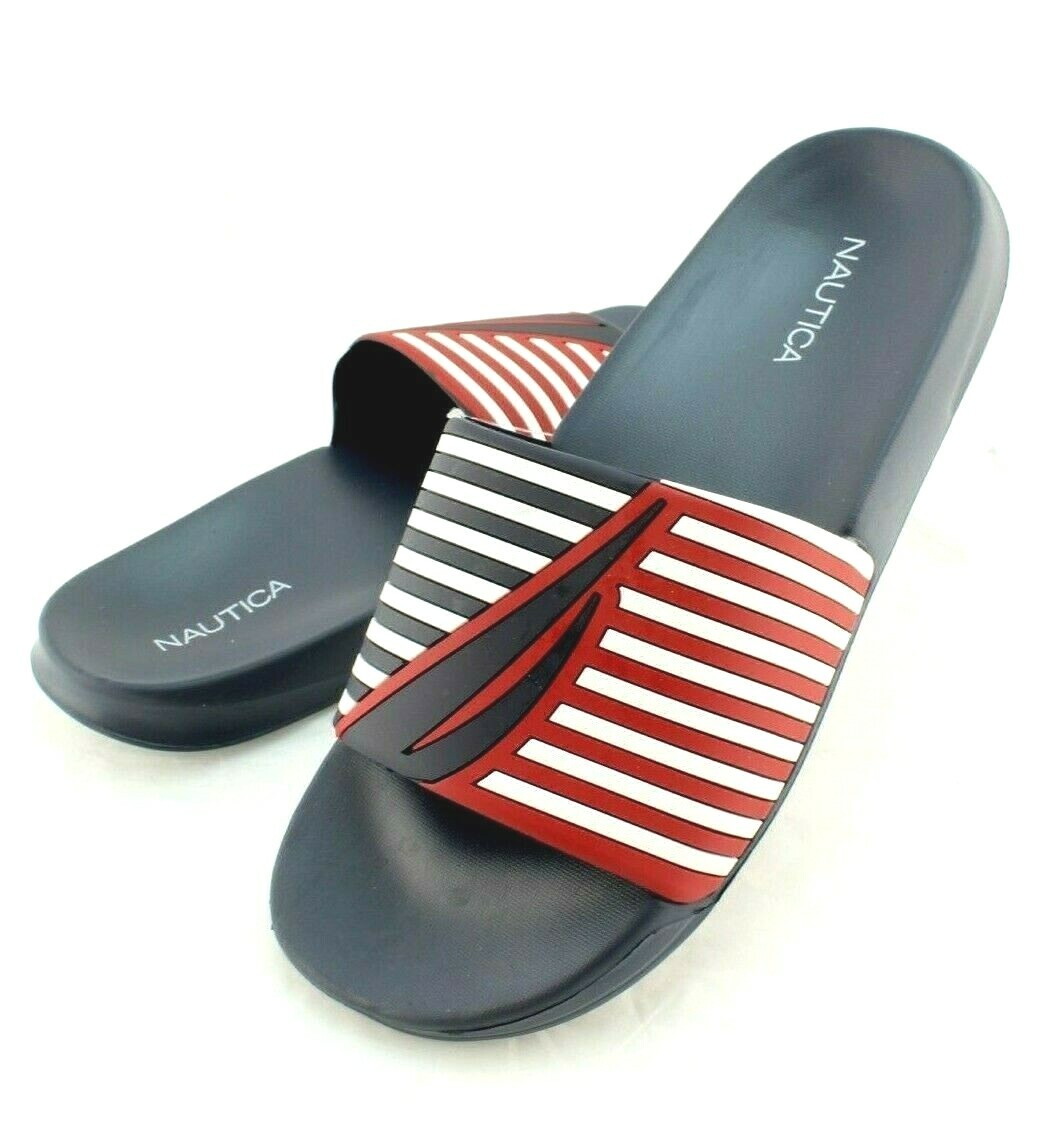nautica slides blue