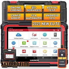LAUNCH X431 PRO ELITE Car OBD2 Scanner Bidirectional Diagnostic Tools ECU Coding