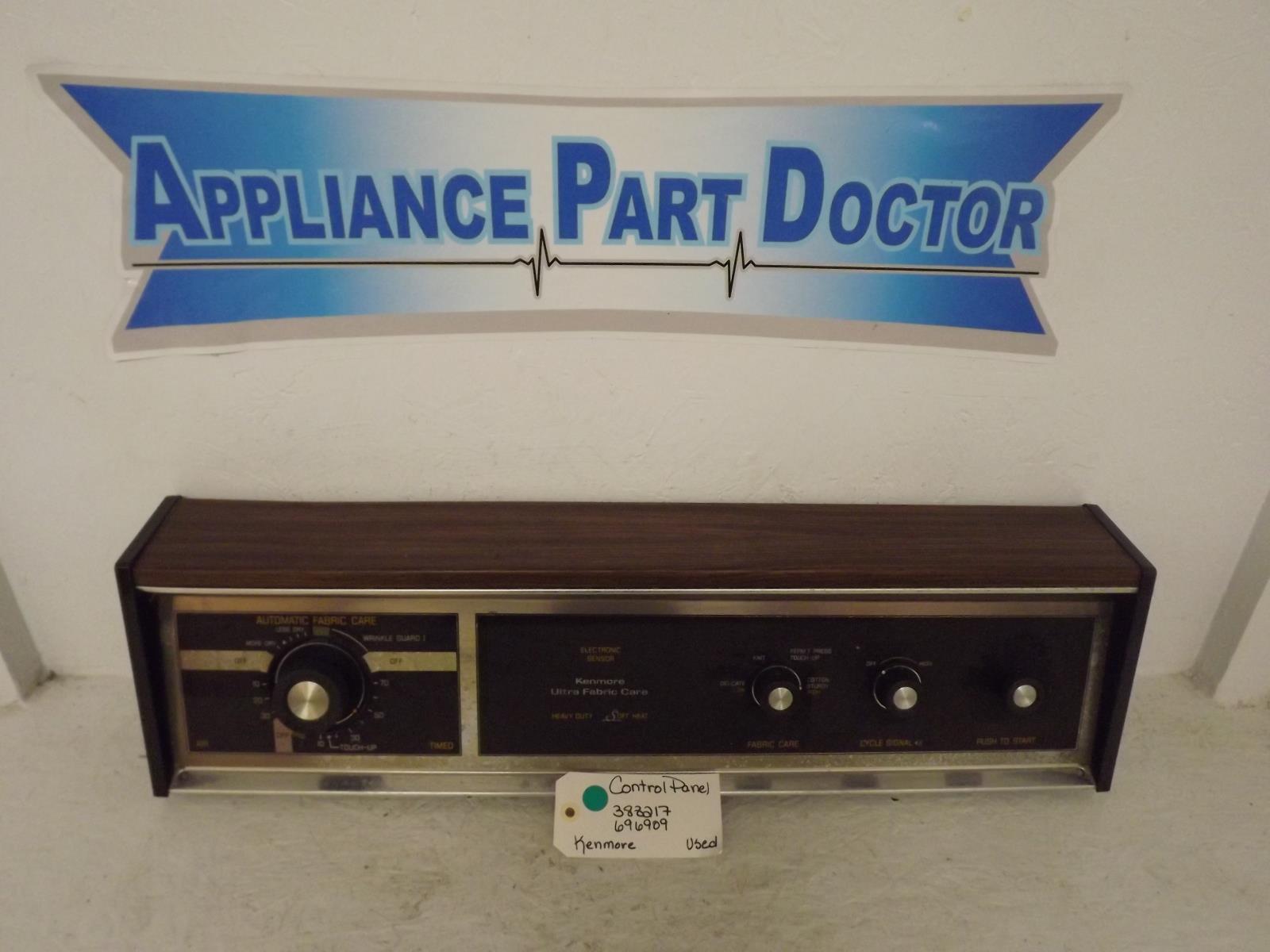 Kenmore Dryer 388217 696909 Control Panel Assy Used | eBay 