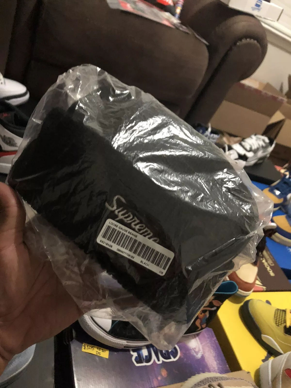 Beanie jauge lâche suprême (FW21) noir 