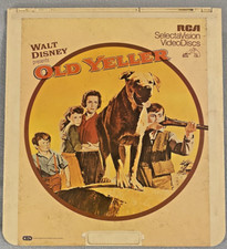 Vintage Walt Disney Old Yeller RCA Selectavision Video Disc CED Movie, Used