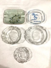 Ashtray Lot Of 5 Vintage Mallards KR Arc France Hotel Ixtapan Kutani China