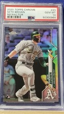 Seth Brown - 2020 Topps Chrome Refractor  PSA 10  