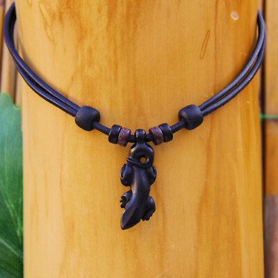Leather Chain Surfer Necklace Leather Jewelry Men's Necklace