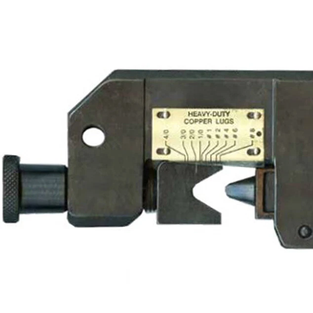 25-дюймовые высокопрочные клеммы кабелей аккумуляторов 8–4/0 AWG и медный обжимной инструмент США - Изображение 3 из 4