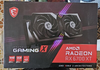 MSI Radeon RX 6700 XT GAMING X 12GB GDDR6 Graphics Card