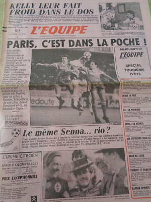 L'Equipe Du 02/05/1986 - Finale Coupe France Bordeaux / Marseille édition Originale