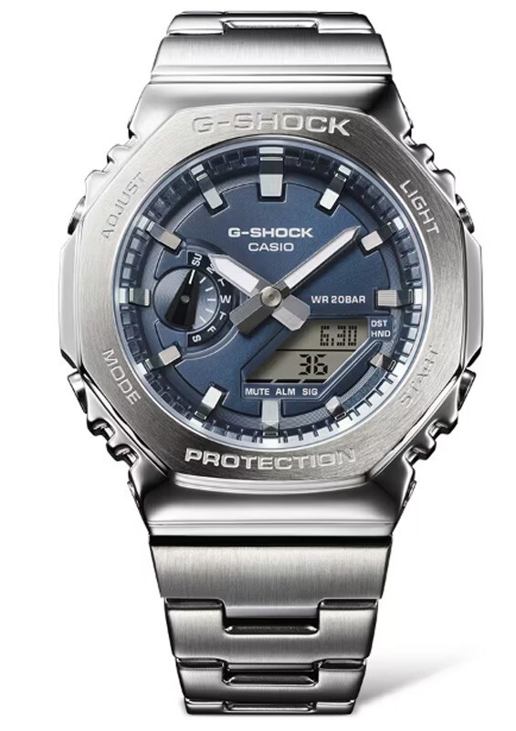 CASIO G-SHOCK GM-2110D-2BJF Navy Face Stainless Steel Analog