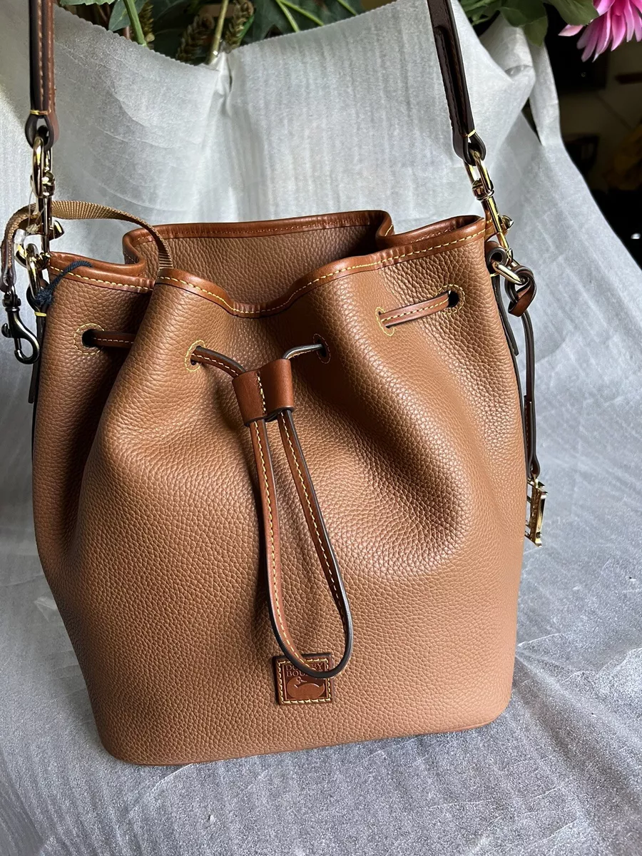 Dooney & Bourke Pebble Collection Drawstring Bucket Bag