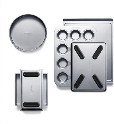 Calphalon 6 Piece Nonstick Bakeware Set Steel Cookie Cake Brownie Muffin Pans
