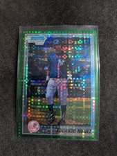 2010 Bowman Chrome Prospects Green Xfractor #BCP170 Eduardo Nunez Yankees