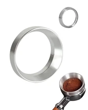 54Mm Stainless Steel Espresso Dosing Funnel - Magnetic Coffee Ring - Powder Ring