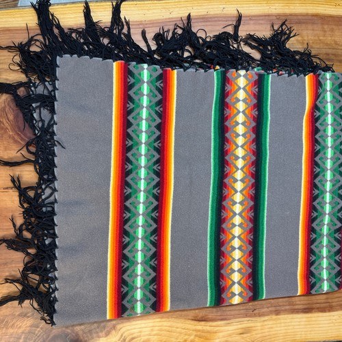 Vintage Pendleton Blanket Chief Joseph Aztec Wool Fringe Beaver State 66 x 56