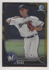 2016 Bowman Chrome Prospects Black & Gold Refractor Isan Diaz #BCP232 n1u