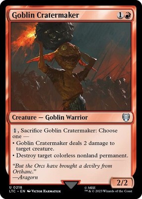 Goblin Cratermaker U Commander: The Lord of the Rings: Tales of Middle-earth 218