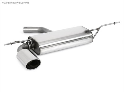 Sports Exhaust VW Scirocco 3 2.0l 129x106mm Oval Rolled Edge Bevelled