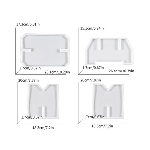 DIY Rectangular Stool Silicone Molds DIY Crystal Epoxy Resin Mold Handmade Craft - Picture 8 of 8