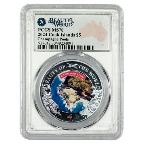 2024 $5 Tasmania Walls of Jerusalem Beauty of the World PCGS MS70