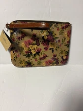 NEW Patricia Nash Antique Rose Cassini Leather Wristlet