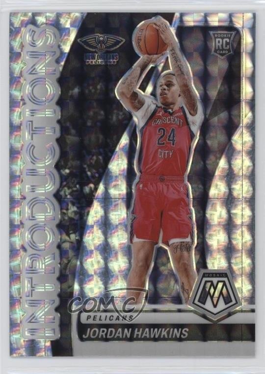 2023-24 Panini Mosaic Introductions Mosaic Prizm Jordan Hawkins #14 13hz