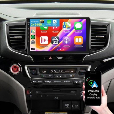 For 2016-2021 Honda Pilot Android 15 Car Radio Stereo GPS Navi WiFi BT 2+64GB