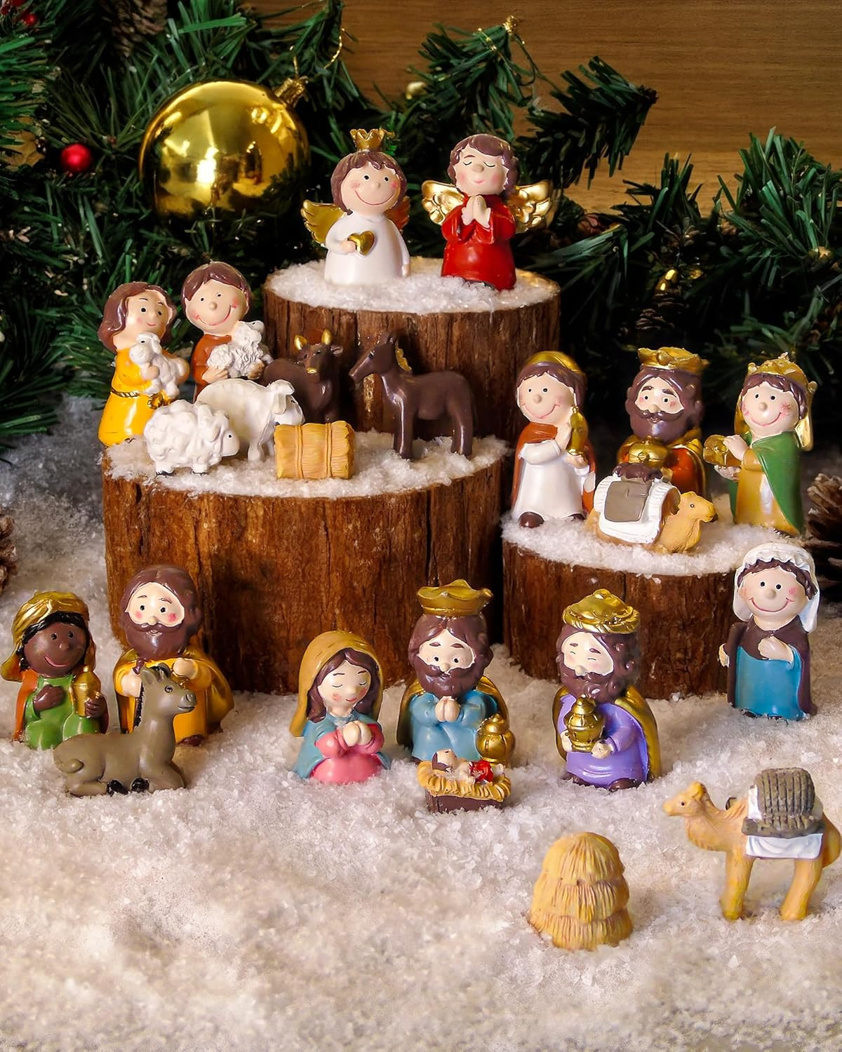 23 Piece Little People Nativity Set Kids Toddler Toy Christmas Story Play NEW