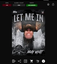 DIGITAL Topps WWE Slam 25 - ASCENDANCY Black Base - BRAY WYATT