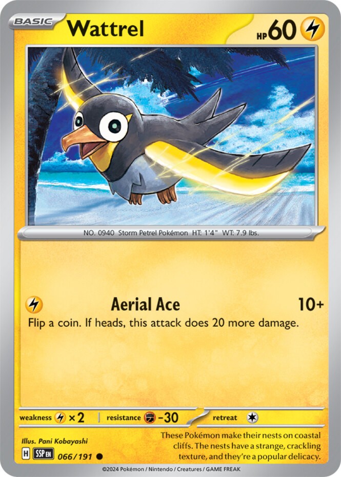 Wattrel - 066/191 - Common - Lightly Played