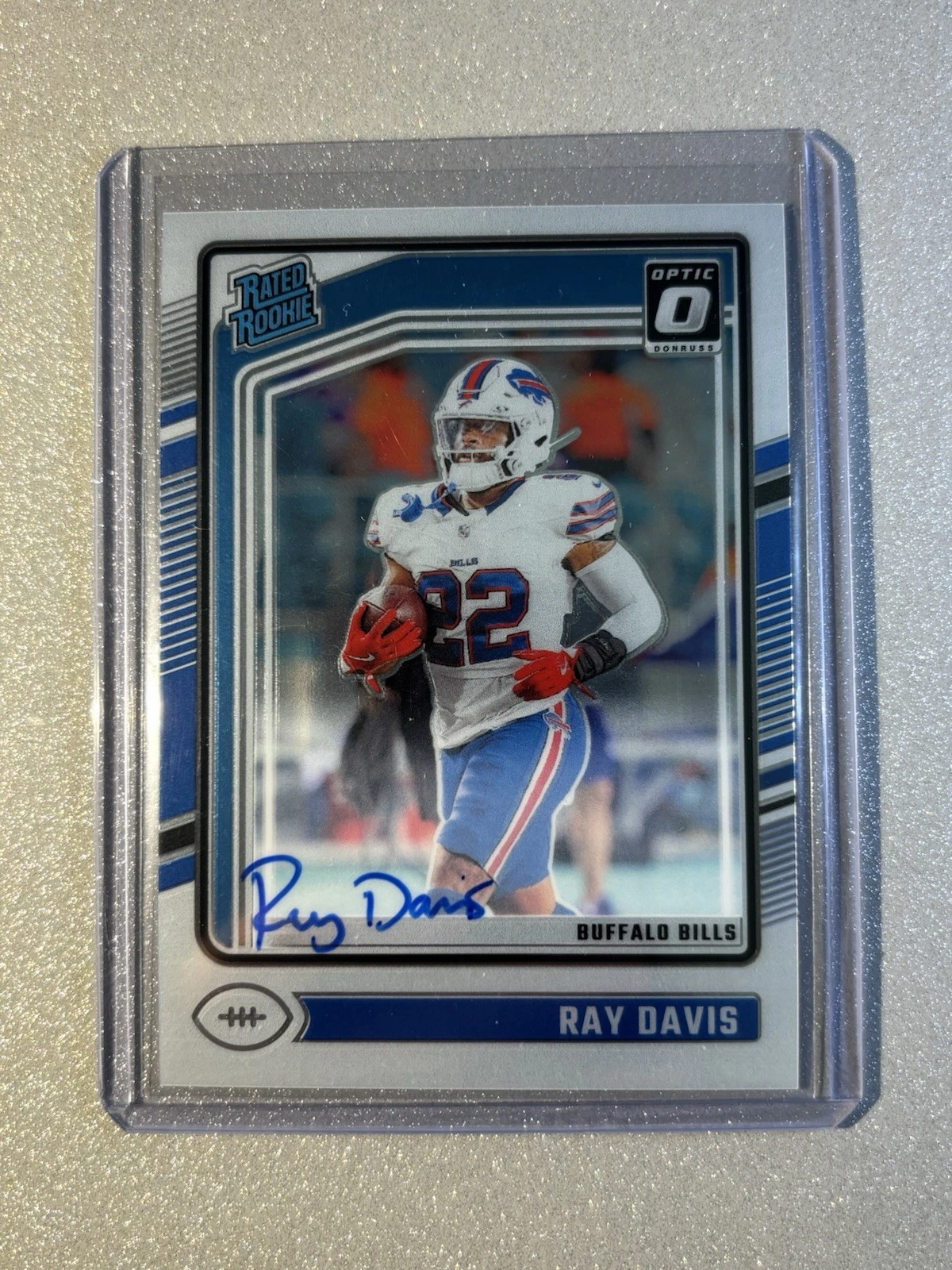 2024 Panini Donruss Optic Ray Davis Rated Rookie RC Auto /325 Bills SP