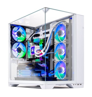 Skytech Gaming O11 Vision Gaming PC, AMD R7 9850X3D, AMD RX 9070XT, 1TB, Win 11