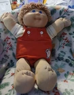 Vtg 1984 Cabbage Patch Kids Blonde Boy Blue Eyes Original Clothes Diaper 0083