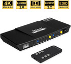 TESmart 4x1 HDMI Switch 4K HDMI Switcher Box with Optical Audio 4 in 1 Out HDMI — photo 1
