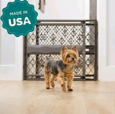 MYPET North States Paws Portable Pet Gate: 26-40" Wide. Pressure Mount.