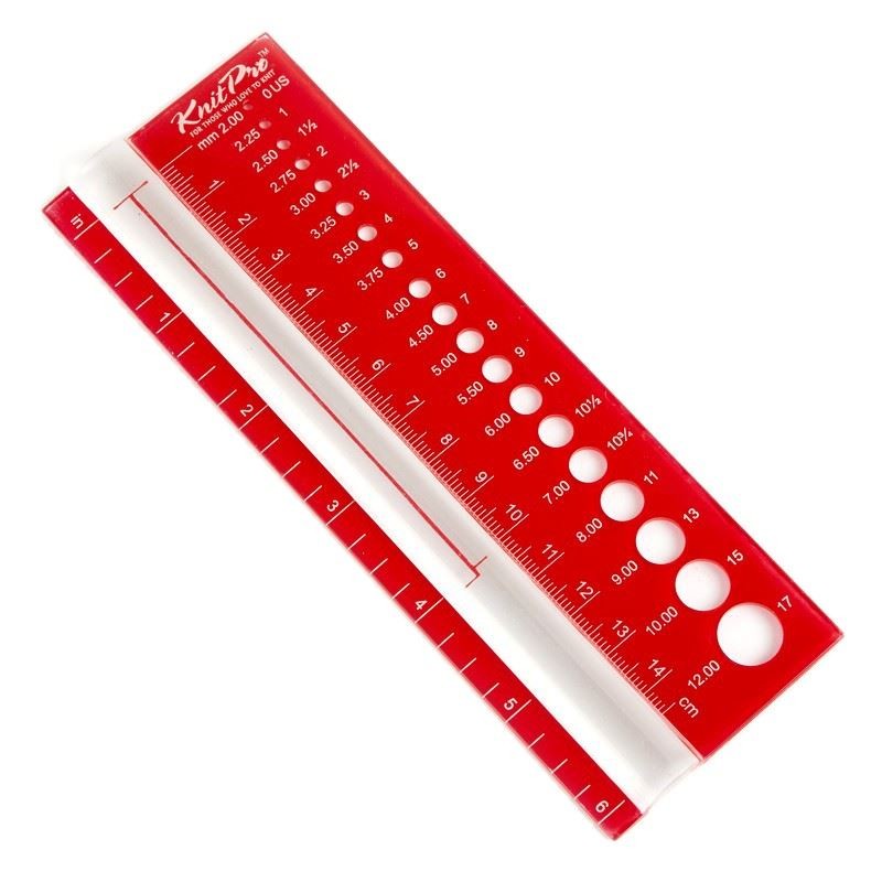 KnitPro - KnitPro Knitting Needle Gauge - 1 Piece, Sortiert, Pink - Image 2
