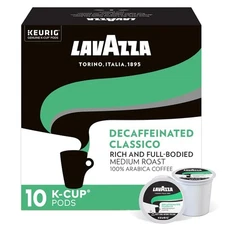 Lavazza Classico Decaf Single-Serve Coffee K-Cups for Keurig Brewer, Medium... 