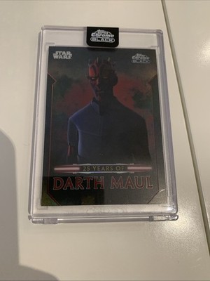 2024 Topps Chrome Black Star Wars 25 Years Of Darth Maul #DM-14