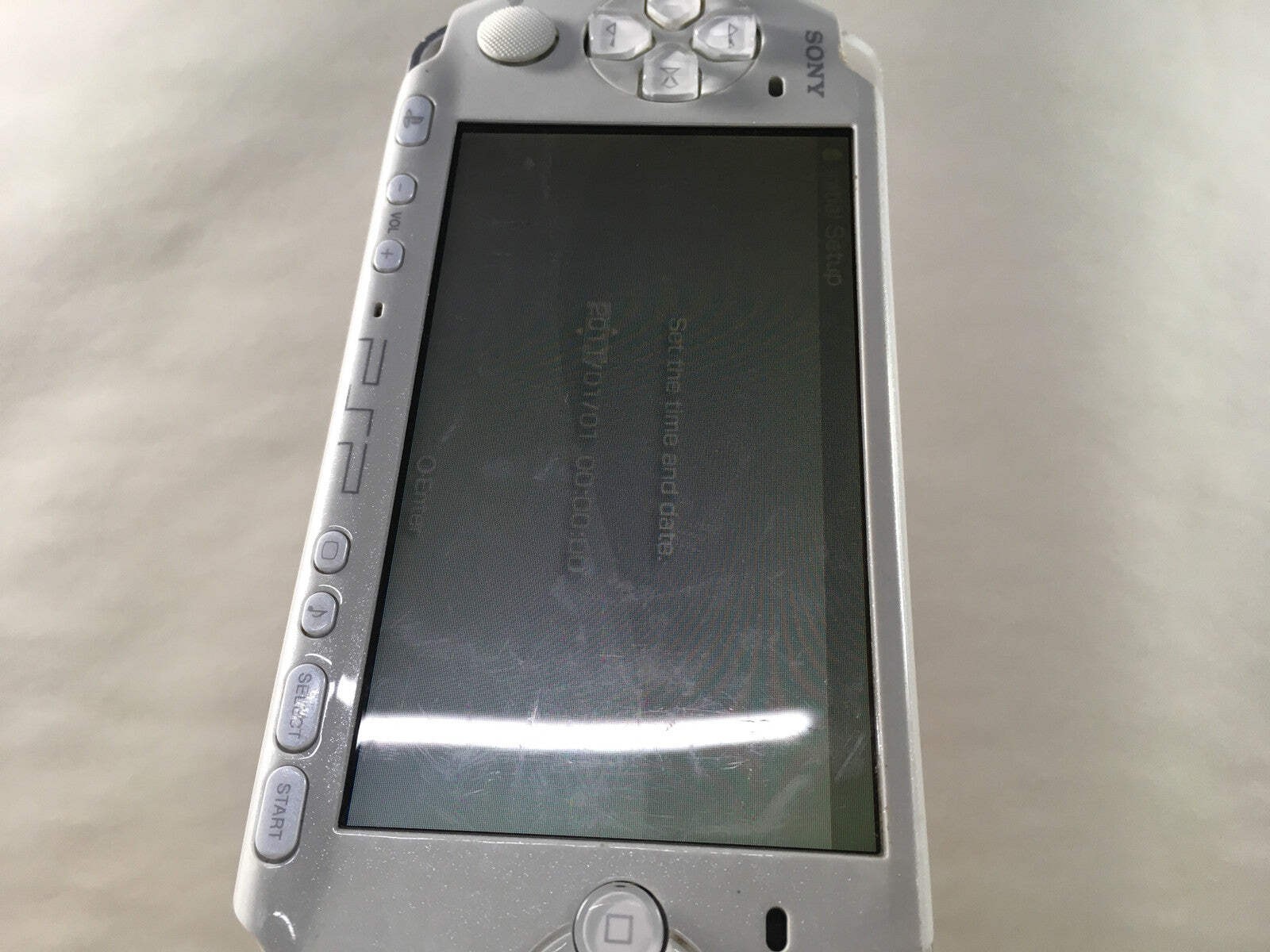 GD7746 Plz Read Item Condi PSP-3000 PEARL WHITE SONY PSP Console Japan