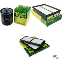 Mann-Filter Inspektionspaket Filterset FüR Mazda 3 2.0 MZR 2.3 MPS Turbo