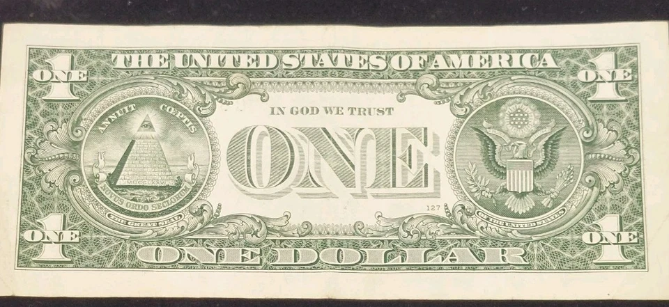 UNIQUE Serial Number $1 Binary Radar Repeat Quad Doubles 2013 Series Circulated. - Image 3 of 4