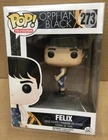 FUNKO POP! Felix Dawkins ORPHAN BLACK Television #273 Damaged Box MINT FIGURE