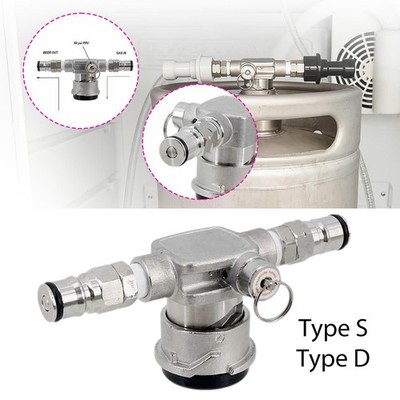 Keg Dispenser Bierfassadapter mit Ball Lock Anschluss Ersatzventil für Keg
