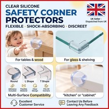 4x Safety Corner Cushion For Baby Kids Edge Safety Table Guard Protector Bumper