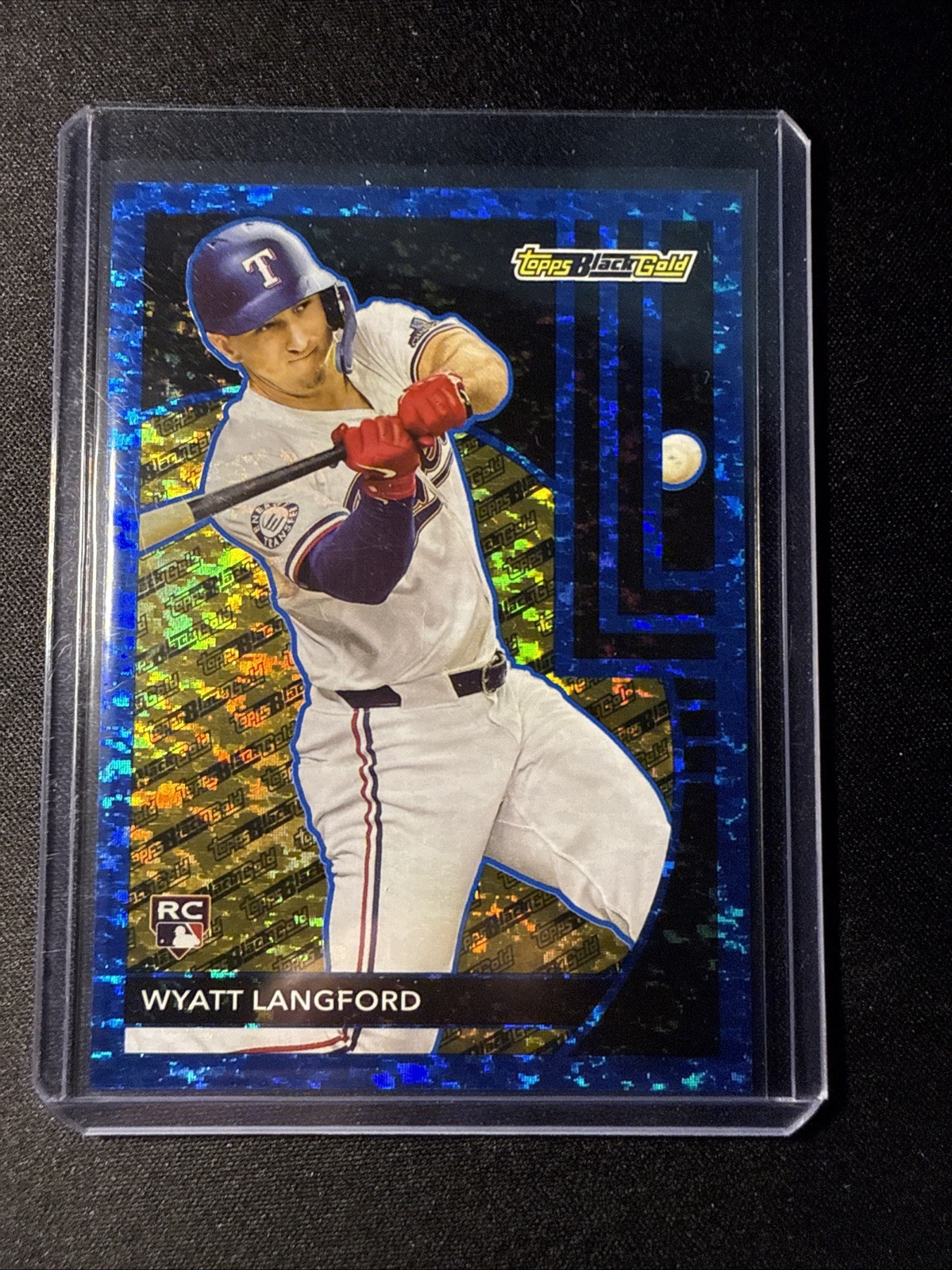 2024 Topps Update Series - Topps Black Gold Wyatt Langford #BG-10 Blue (RC)