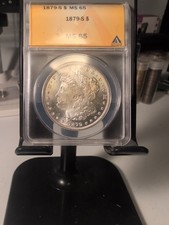 1879 S Morgan Silver Dollar $1 MS 65