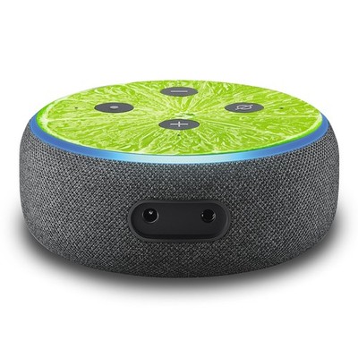 2er Set Aufkleber Lime passend für Alexa Echo Dot Gen.3 Assistant R137-37